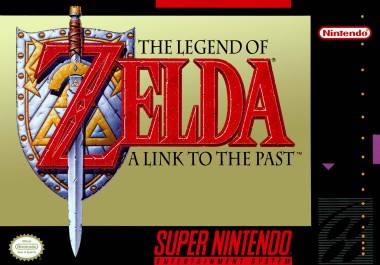 Official North American SNES box artwork for The Legend of Zelda A Link to the Past